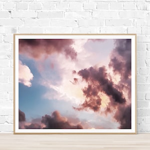 Ethereal Cloud Photography Print, Cloud Photography, Large Wall Art, Cloud Wall Art, Sky Print, Nature Print, Prints for wall art