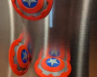 Cap Shield Fridge Magnet