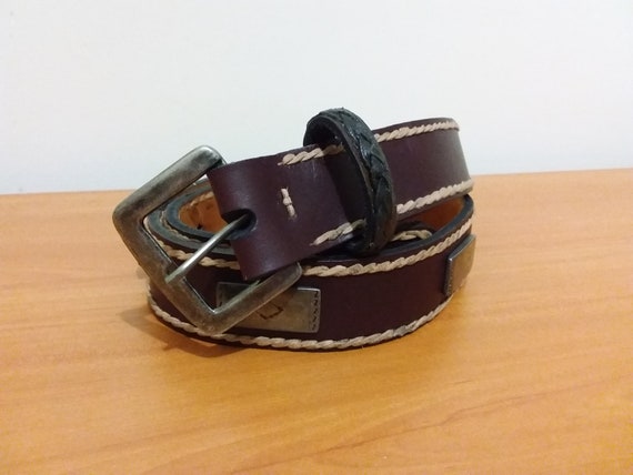 ONE AND A HALF INCH WIDE LEATHER BELT HAND CRAFTED BY MASTER LEATHERSMITH