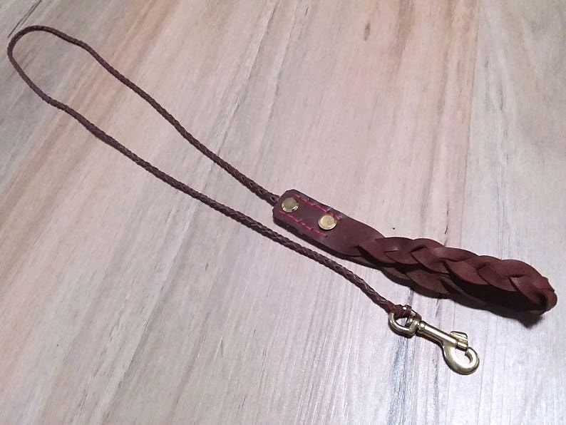 Small Dog Lead Collar Set Genuine Leather Braid Plaited Leash Etsy UK