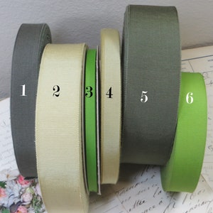 x 50y Roll YOU PICK Cotton Rayon PETERSHAM Ribbon Forest Green Khaki Green Lime Chartreuse Green Millinery Flower Woven Edge Grosgrain
