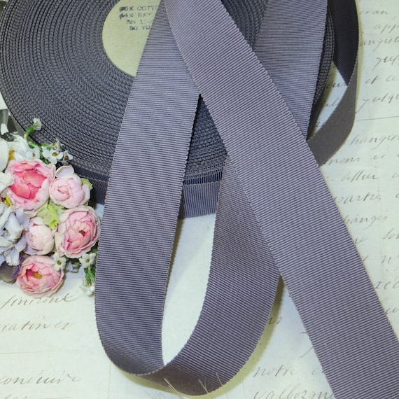 VTG BLACK GRAY GROSGRAIN PETERSHAM RIBBON MENS HAT FEDORA STETSON FLAPPER CLOCHE