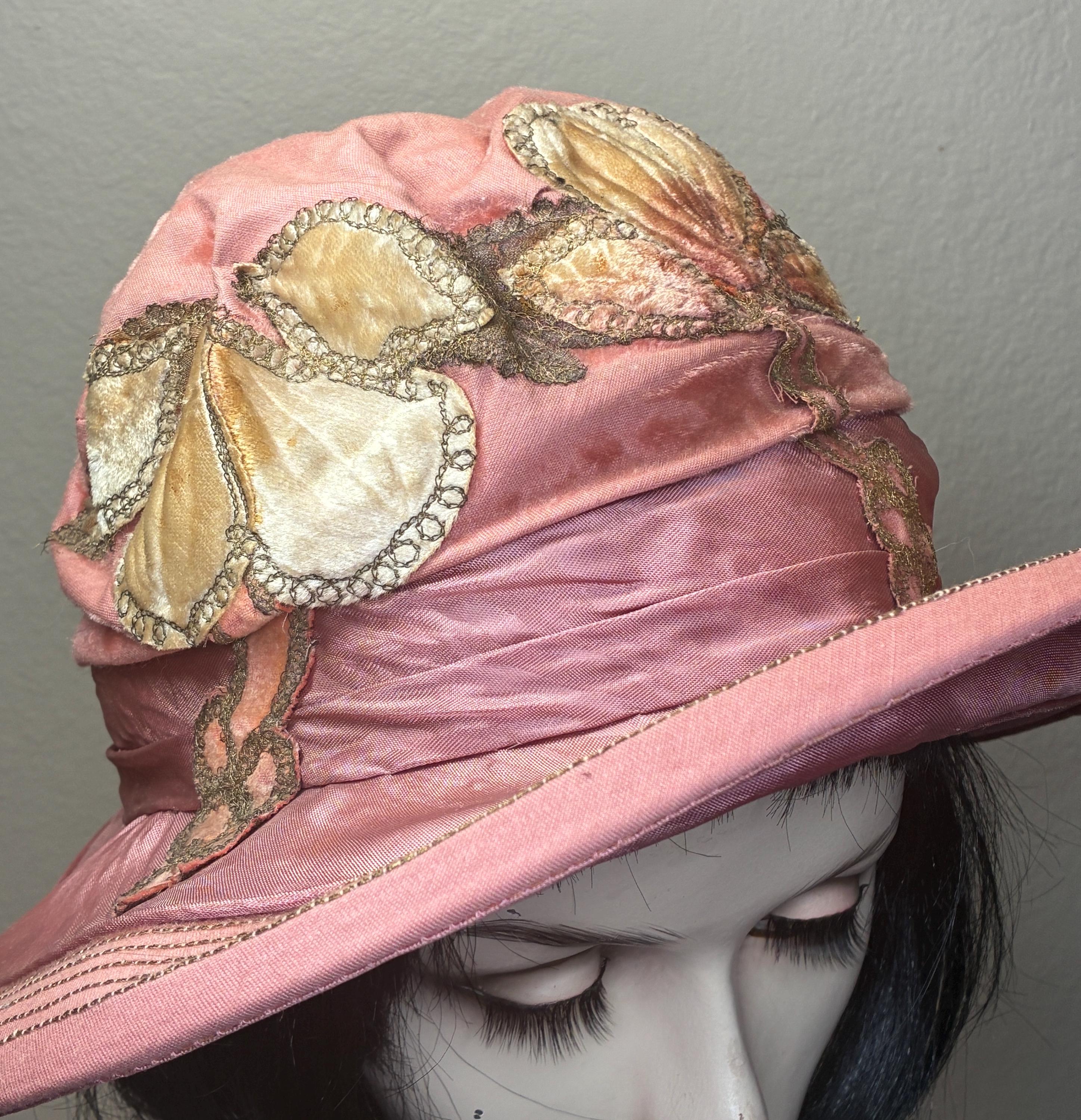 50s Pink Flower Hat - Etsy display picture 1