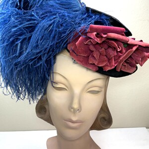 1940 Feather Hat - Etsy display picture 3