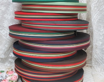 50y Roll YOU PICK COLOR Grosgrain Ribbon  vintage French Petersham Gros Grain trim 1920 flapper Antique Millinery Hat Flower ribbonwork