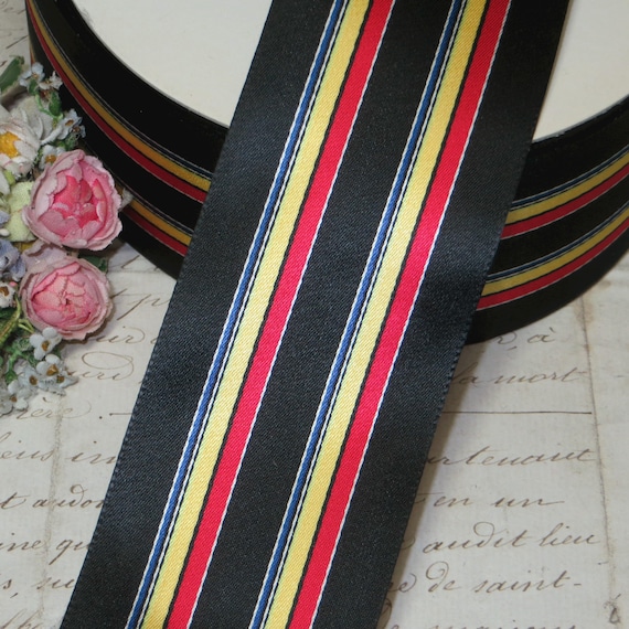 VTG BLACK GRAY GROSGRAIN PETERSHAM RIBBON MENS HAT FEDORA STETSON FLAPPER CLOCHE