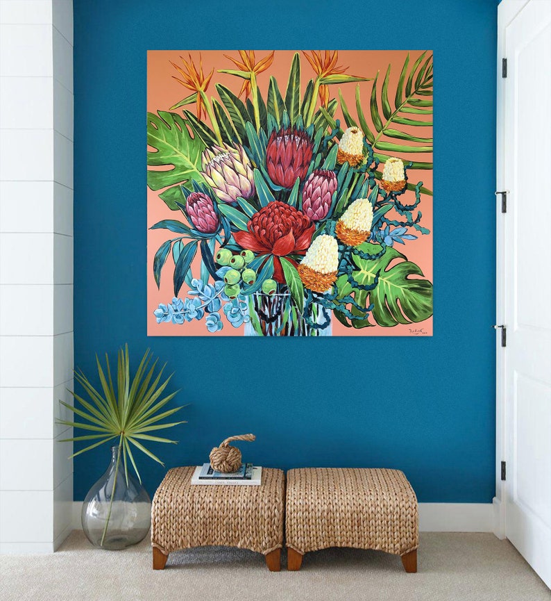 Australian Native Flowers and Plants Original Acrylic Etsy