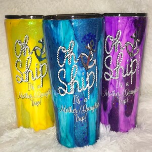 Custom geode Mother Daughter tumbler.