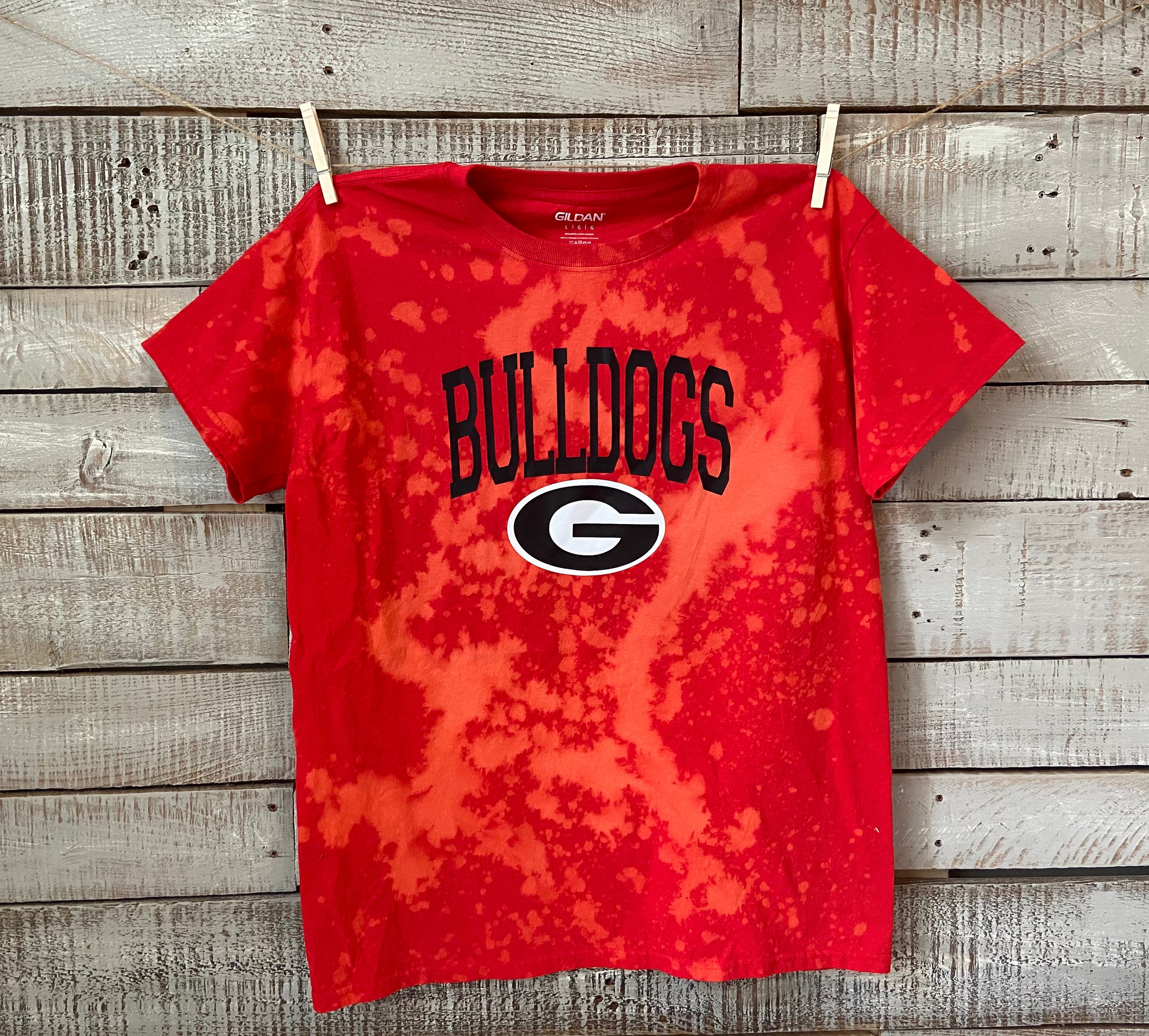 Bulldogs Tee Acid Washed Tee GA Shirt Etsy
