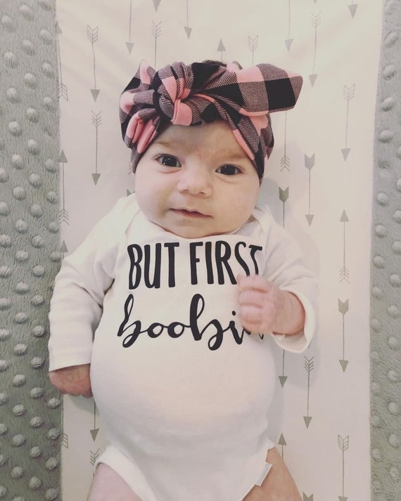 Breastfeeding Shirt Breastfeeding but First Boobies Breastfeeding Bodysuit  Funny Baby Shirts Breastfeeding Humor Shirt 