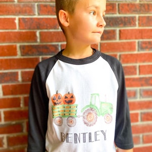 Pumpkin Tractor Shirt | Pumpkin Patch Shirt | Boy Pumpkin Patch Shirt | Personalized Pumpkin Shirt | Personalized Pumpkin Patch Shirt
