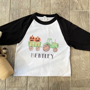 Pumpkin Tractor Shirt | Pumpkin Patch Shirt | Boy Pumpkin Patch Shirt | Personalized Pumpkin Shirt | Personalized Pumpkin Patch Shirt
