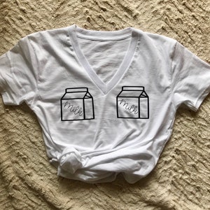 Breastfeeding Shirt Mom Shirt Milk Carton Shirt Breastfeeding image 5