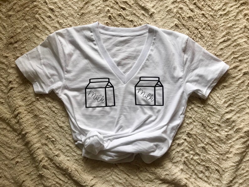 Breastfeeding Shirt Mom Shirt Milk Carton Shirt Breastfeeding image 5