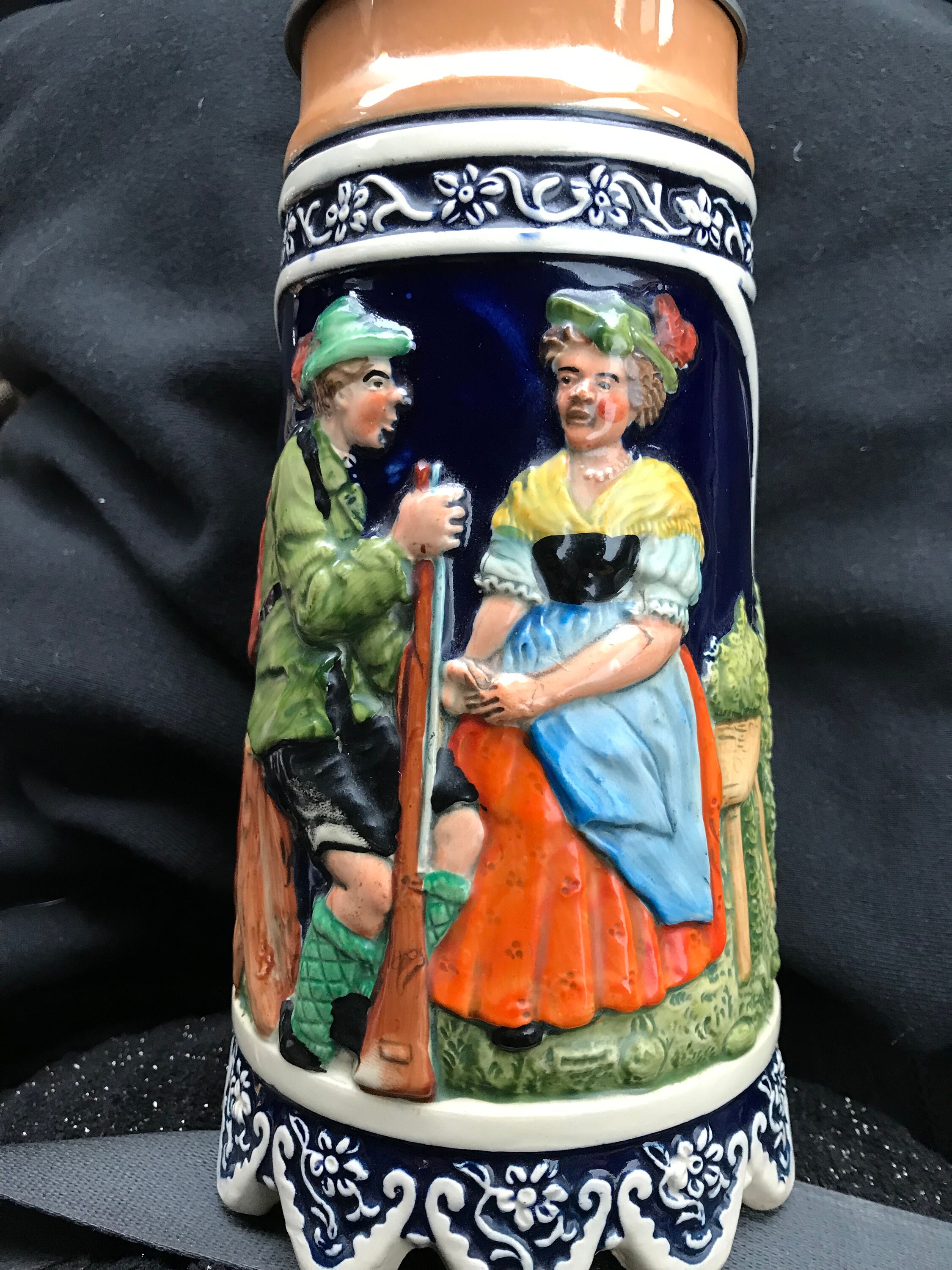 Vintage musical German Beer Stein Etsy
