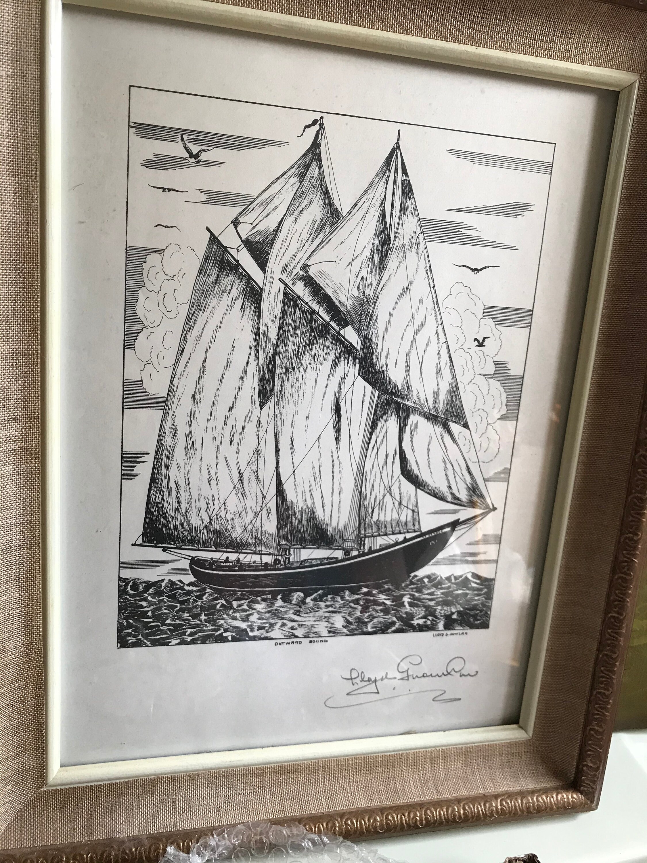 Art Original Signed Lithograph by Lloyd G Nowlan famous Nova Etsy