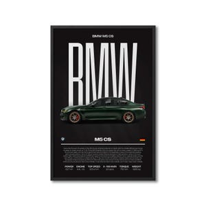 BMW M5 CS Automotive Print, Automotive Print, Automotive Poster, Car Art, Garage Wall Art, Automotive Wall Art