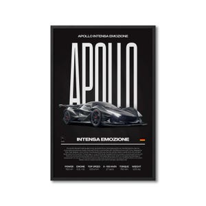 Apollo Intensa Emozione Automotive Print, Automotive Print, Automotive Poster, Car Art, Garage Wall Art, Automotive Wall Art