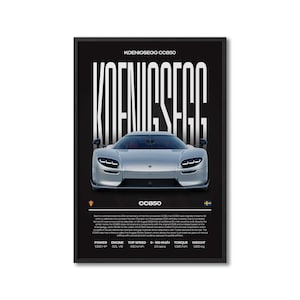 Koenigsegg CC850 Automotive Print, Automotive Print, Automotive Poster, Car Art, Garage Wall Art, Automotive Wall Art