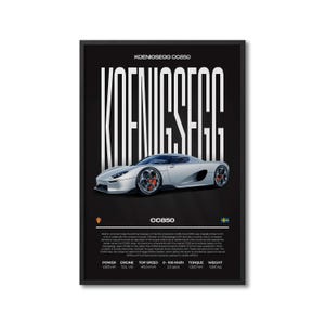 Koenigsegg CC850 Automotive Print, Automotive Print, Automotive Poster, Car Art, Garage Wall Art, Automotive Wall Art