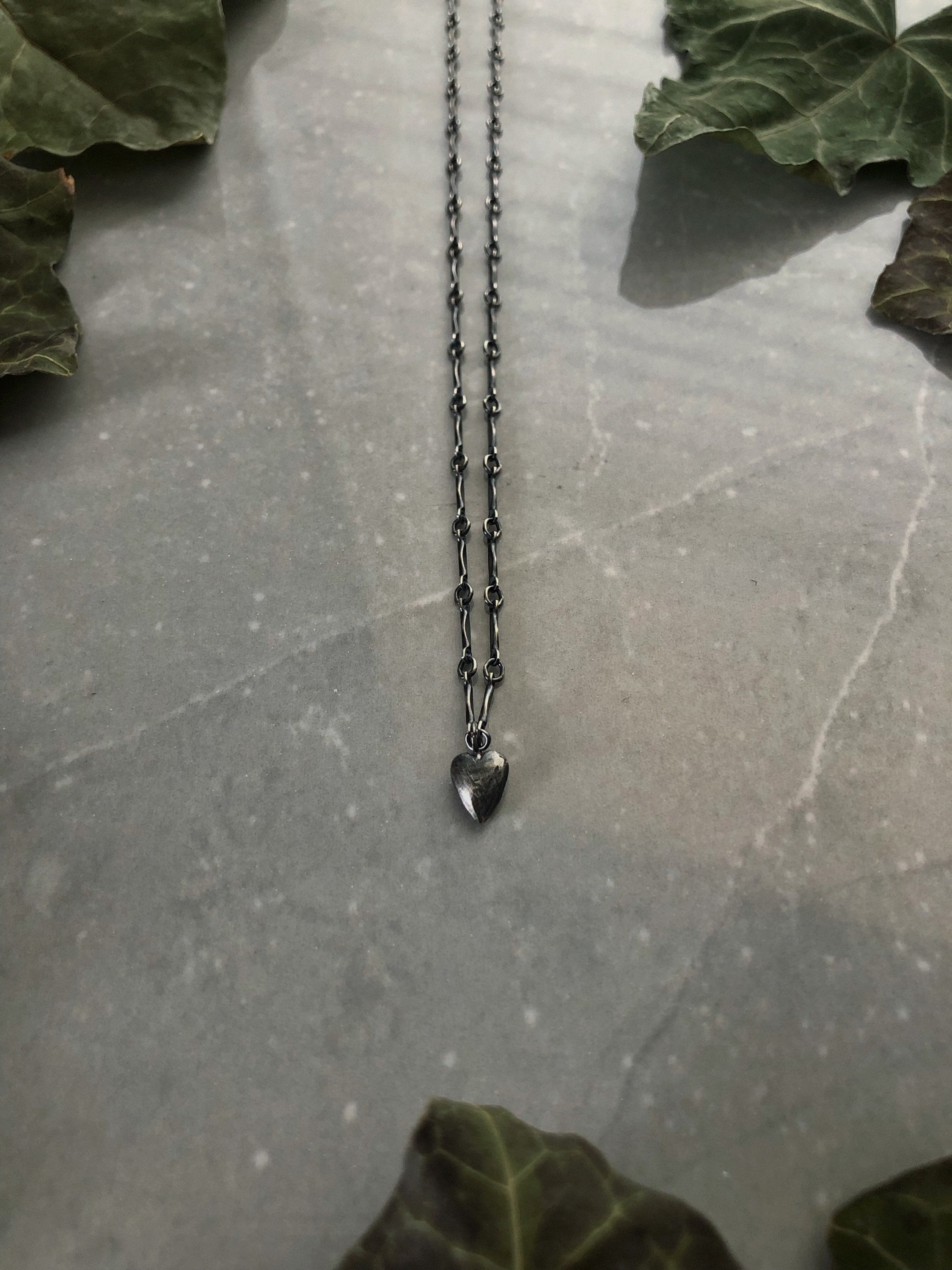 Tender | Silphium Collection | Witchy Jewelry, Sterling Silver, Heart Jewelry, Coquette, Cottagecore