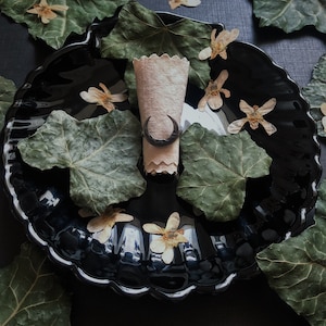 Petite Crone Moon Ring | Baba Yaga Collection | Czarownica, Witchy Jewelry, Baba Yaga, Sterling Silver, Slavic, Folklore, Moon Jewelry, Ring