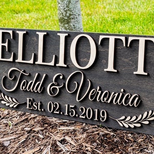 Anniversary Gift | Gift for Him | Gift for Her | Personalized Gifts | Bridal Shower Gift | Last Name Established Sign | Custom Wedding Gift