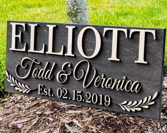 Anniversary Gift | Gift for Him | Gift for Her | Personalized Gifts | Bridal Shower Gift | Last Name Established Sign | Custom Wedding Gift