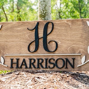 Welcome Sign Wedding Sign Wood Wall Art Wood Wall Decor Last Name Sign Housewarming Gift Entryway Sign Bridal Shower Sign image 5