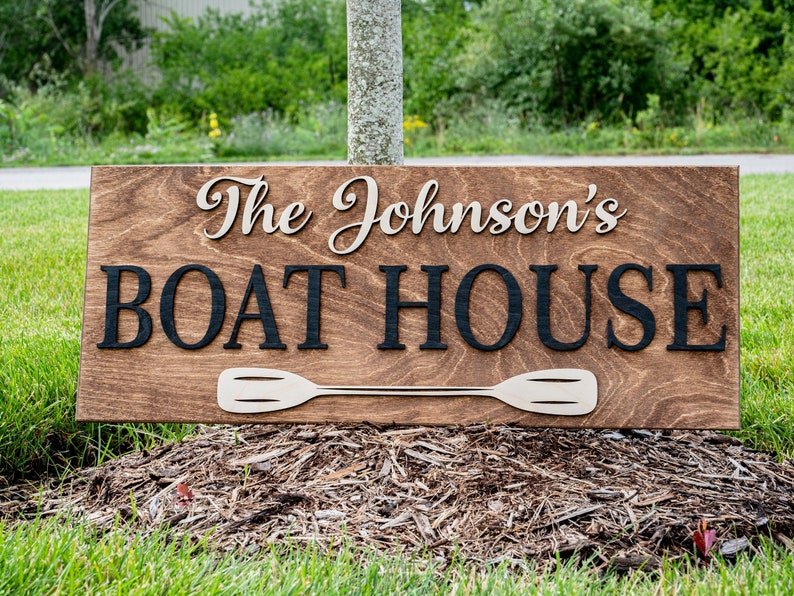 Lake House Wall Art | Nautical Decor | Boat Decor | Custom Lake Decor ...