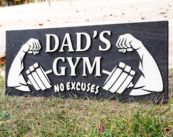 Letrero personalizado para sala de entrenamiento de gimnasio CrossFit, letrero para gimnasio en casa, letrero personalizado con nombre de músculo, regalo personalizado para el Día del Padre, regalo personalizado para papá y mamá.