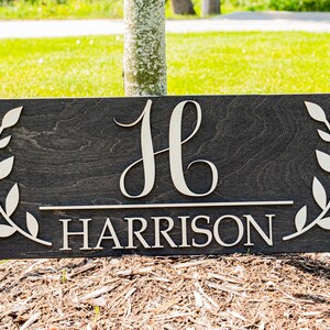 Welcome Sign Wedding Sign Wood Wall Art Wood Wall Decor Last Name Sign Housewarming Gift Entryway Sign Bridal Shower Sign image 2