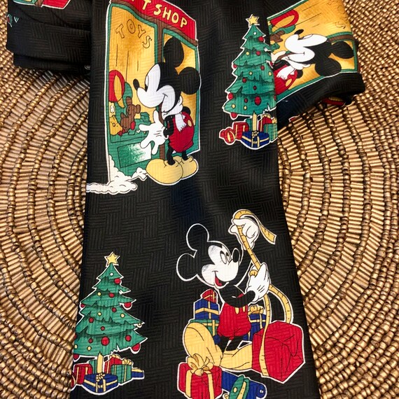 Fun Mickey Mouse Christmas Necktie - Mickey Unlim… - image 2