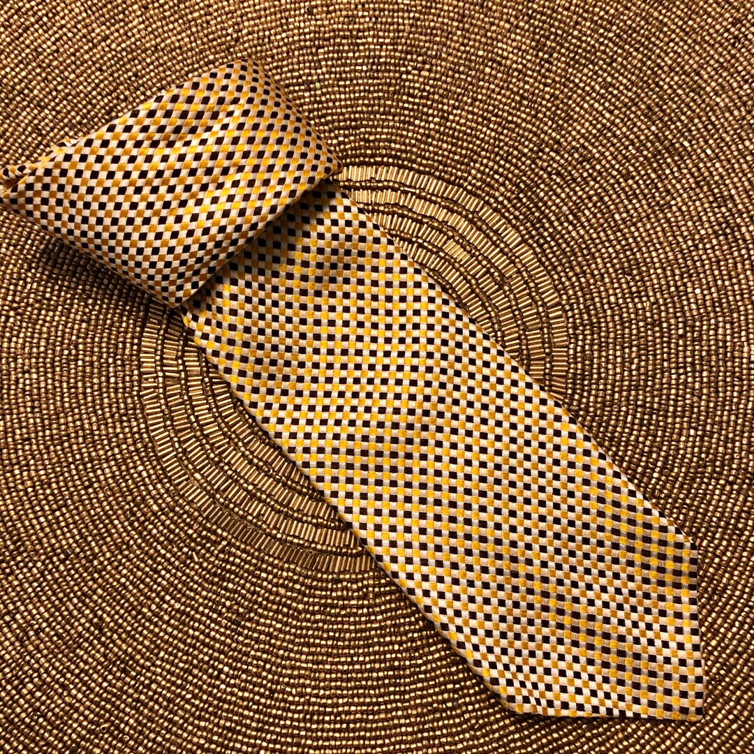 Cravate Vintage Alessandro Paris 100% Soie - Occasion, Multicolore