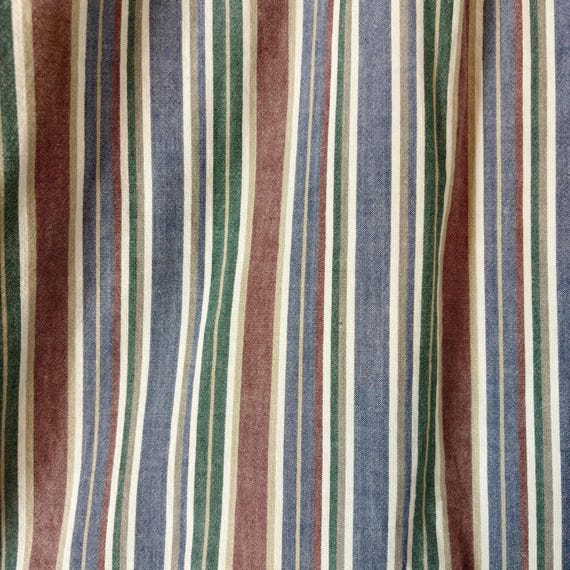 Basic Equipment Striped Button Up Short Sleeve Ca… - image 9