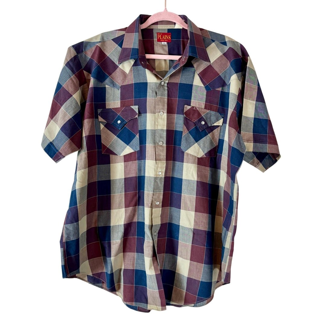Ely Plains Chemise western à carreaux à manches courtes