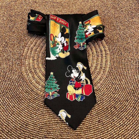 Fun Mickey Mouse Christmas Necktie - Mickey Unlim… - image 1