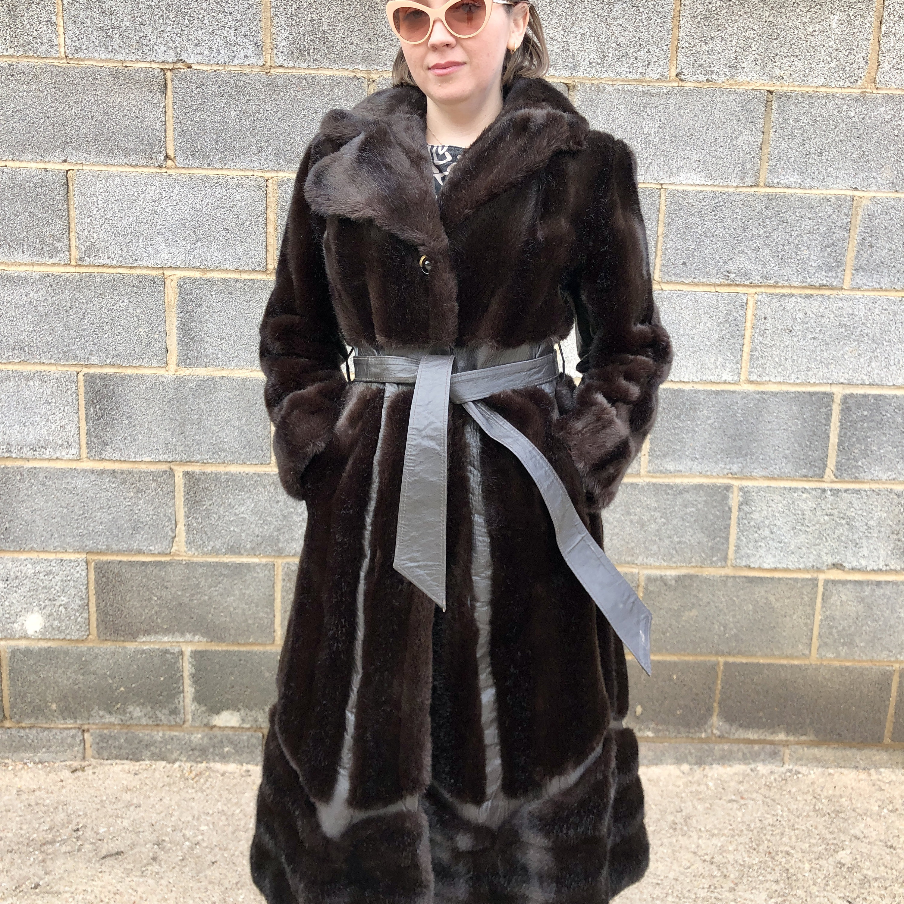 イタリア製ファーコート DROMe ドローム リアル レザー コート 毛皮