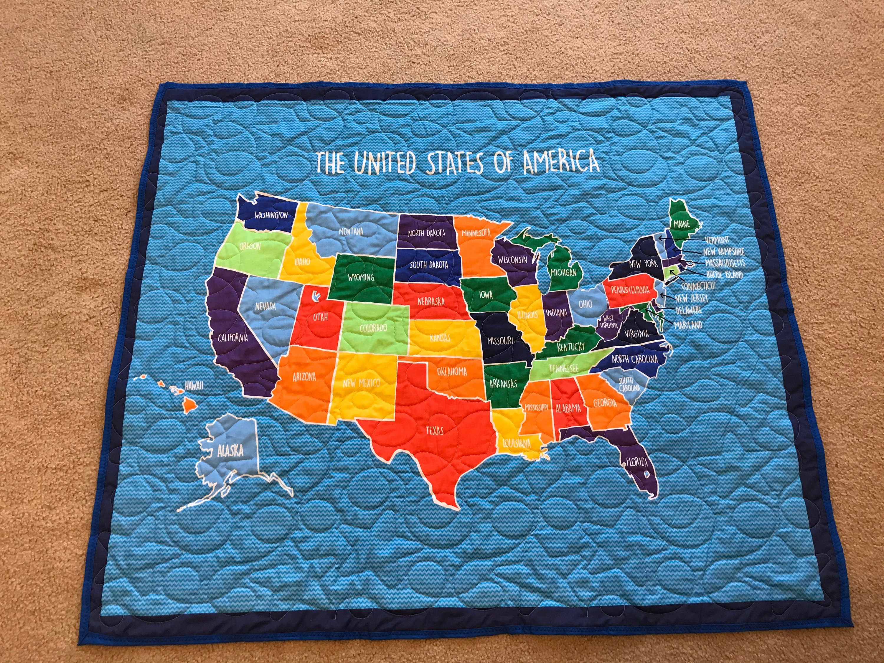 USA Quilt Panel Etsy