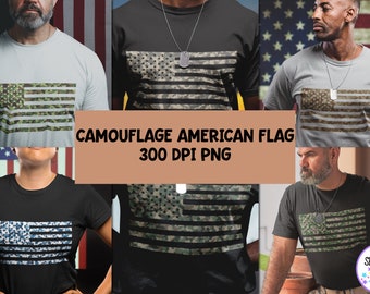 Camouflage American Flag Bundle - Sublimation American Flag