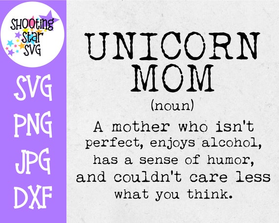 Download Unicorn Mom Définition Funny SVG Maman SVG | Etsy