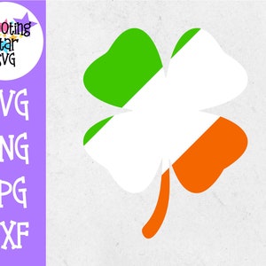 Irish Flag with Shamrock - St. Patrick&#39;s Day SVG