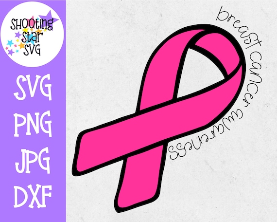 Breast Cancer Awareness Ribbon SVG Breast Cancer Awareness | Etsy