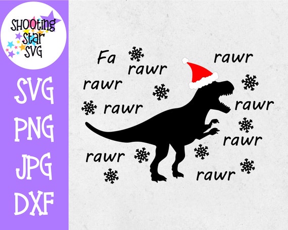 Download Free Fa Rawr Rawr Christmas Dinosaur Svg Christmas Svg Etsy SVG DXF Cut File