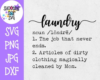 Laundry Definition SVG - Funny Laundry Definition - Decor