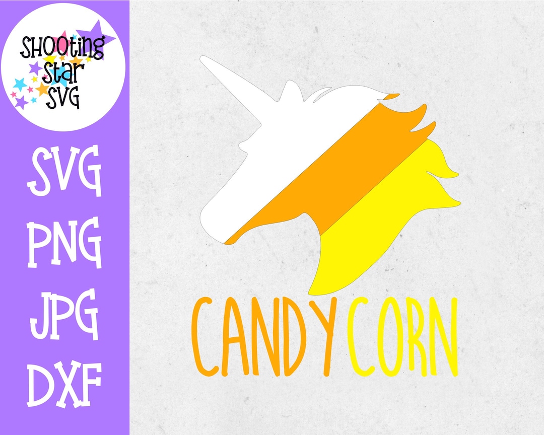Candy Corn Unicorn Candicorn SVG - Fall SVG - Halloween SVG - Etsy