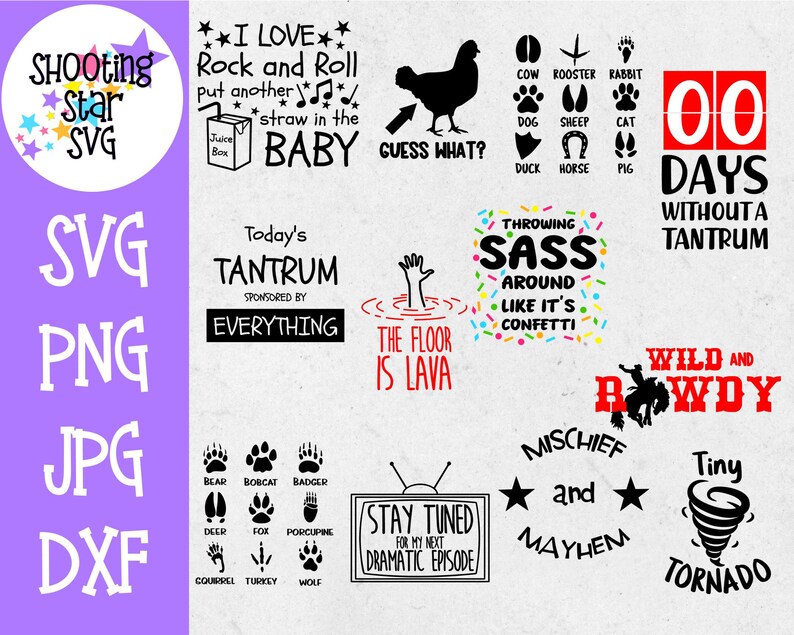 Children/'s Funny T-Shirt SVG Bundle Children/'s SVG Sassy SVG