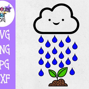 Rain Cloud Watering Seed - Pregnancy SVG - Maternity SVG