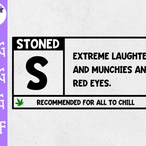 Clasificado S para Stoned svg - Weed SVG - Marihuana SVG - Rolling Tray SVG