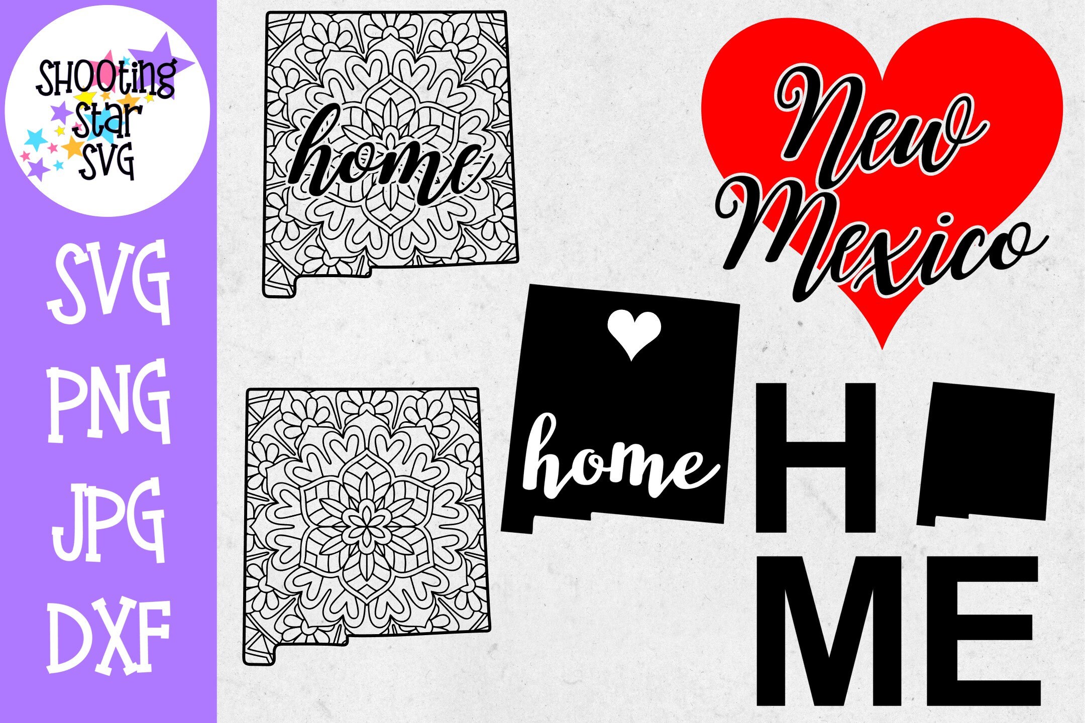 Download New Mexico US State SVG Decal Bundle 50 States SVG | Etsy